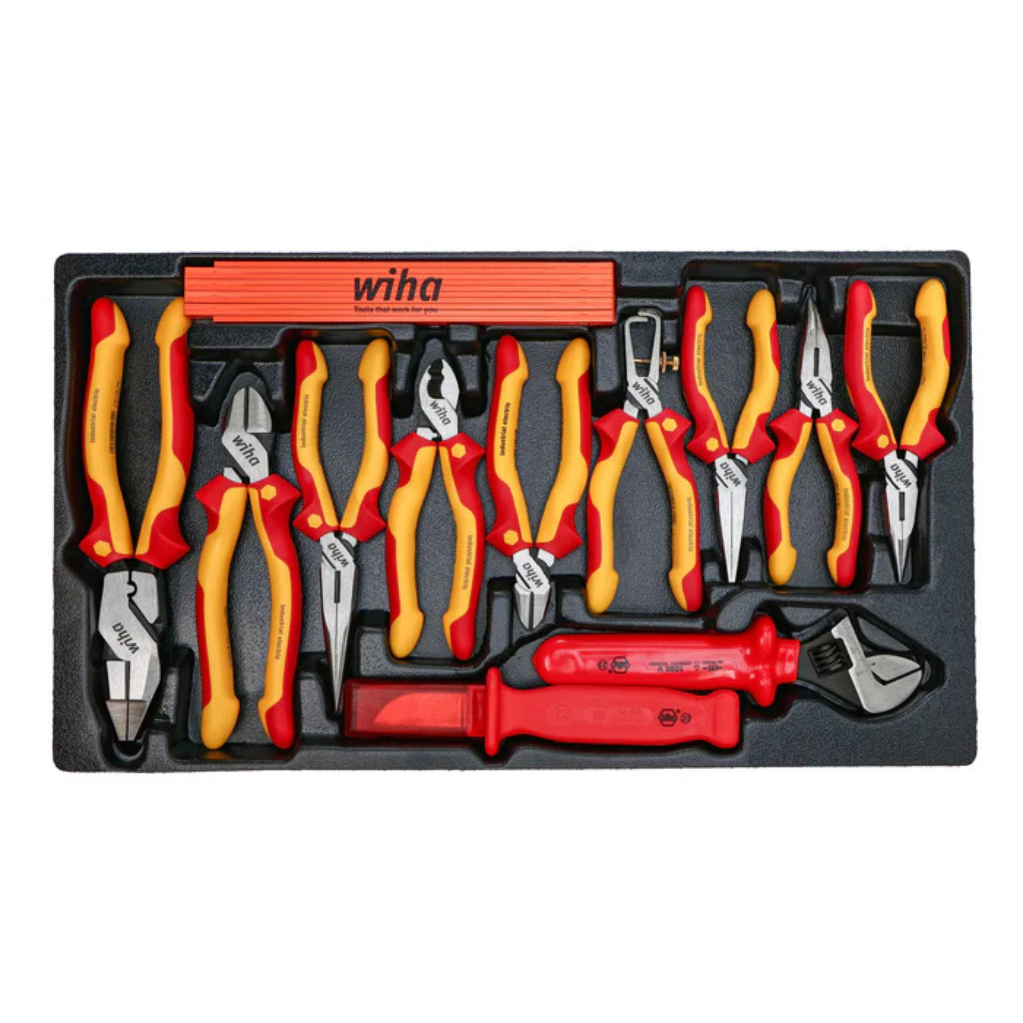 Wiha Tools 80 Piece Master Electrician's Insulated Tools Set in Rolling Hard Case from Columbia Safety
